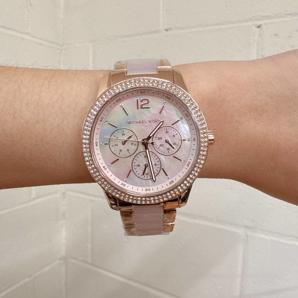 Michael Kors MK6928 Tibby Multifunction Multicolor-Tone Stainless Steel Watch - Picture 9 of 11